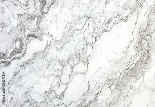 White marble surface, with its dynamic veining, makes a bold and elegant statement, ideal for luxury branding or high end architectural projects.