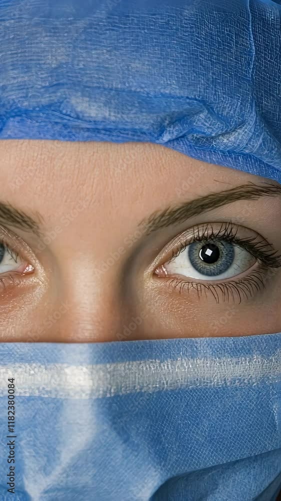 Skilled surgeon prepares for a procedure while wearing surgical attire and a focused expression in a medical facility Skilled surgeon prepares for a procedure while wearing surgical attire and a focused expression in a medical facility