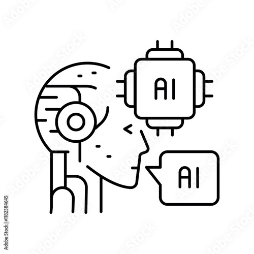 AI Agents lline icon.