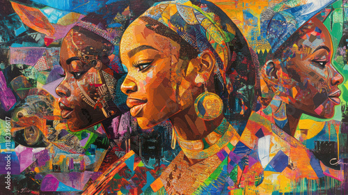 Wallpaper Mural Colorful representation of Black heritage in art Torontodigital.ca