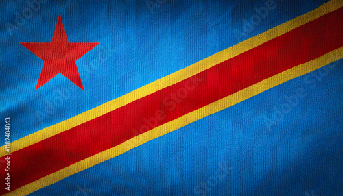 flag of the democratic republic of the congo photo