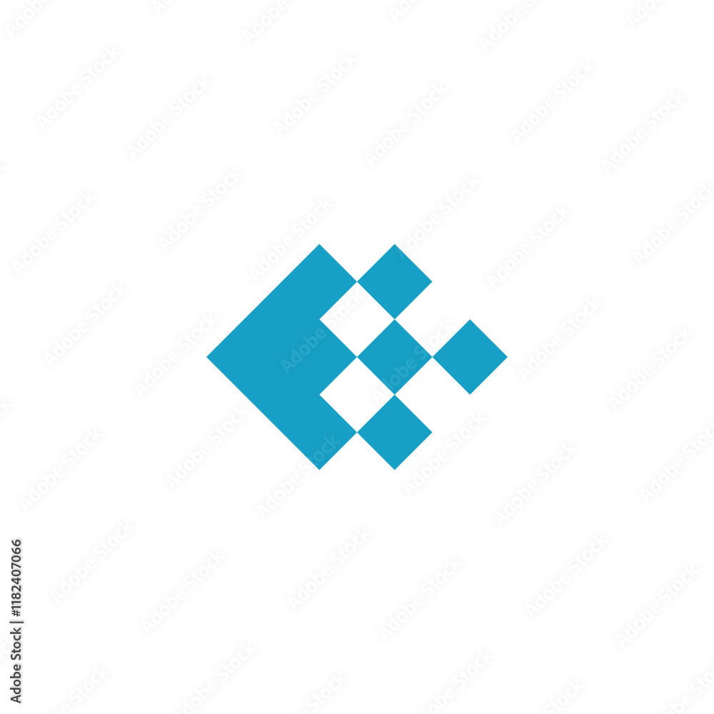 Obraz premium fish logo with graphic elements