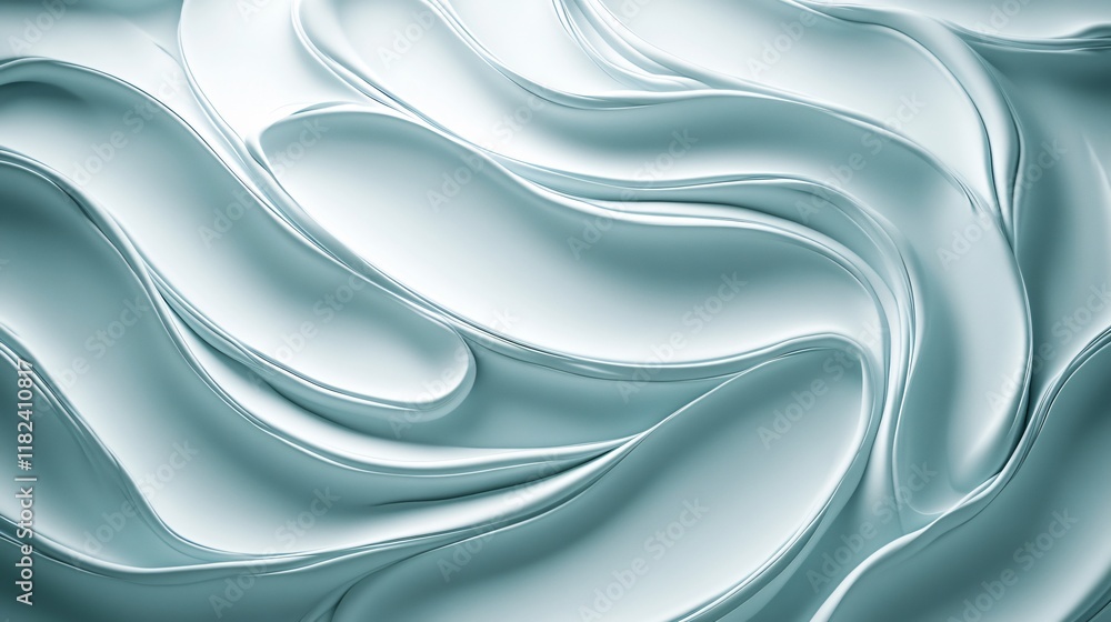 Obraz premium Abstract Teal Liquid Swirls Background Texture
