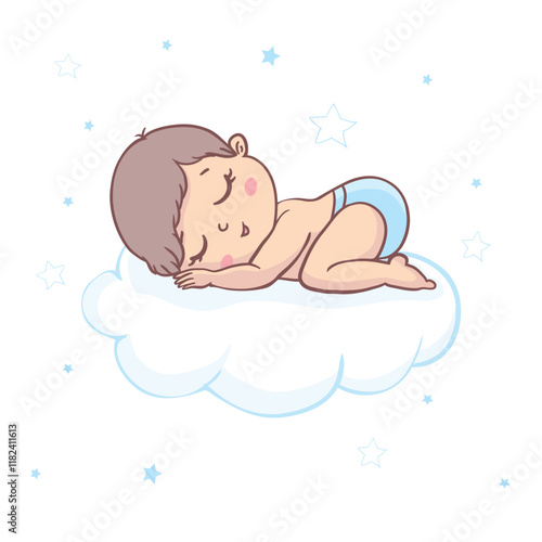 Vector greeting card. Baby shower card. Baby announcement card design element. It's a girl lettering. Baby shower party design element.