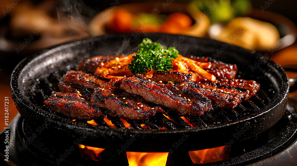 f1b0 , Korean galbi, Savory barbecue feast f1b0 , Korean galbi, Savory barbecue feast