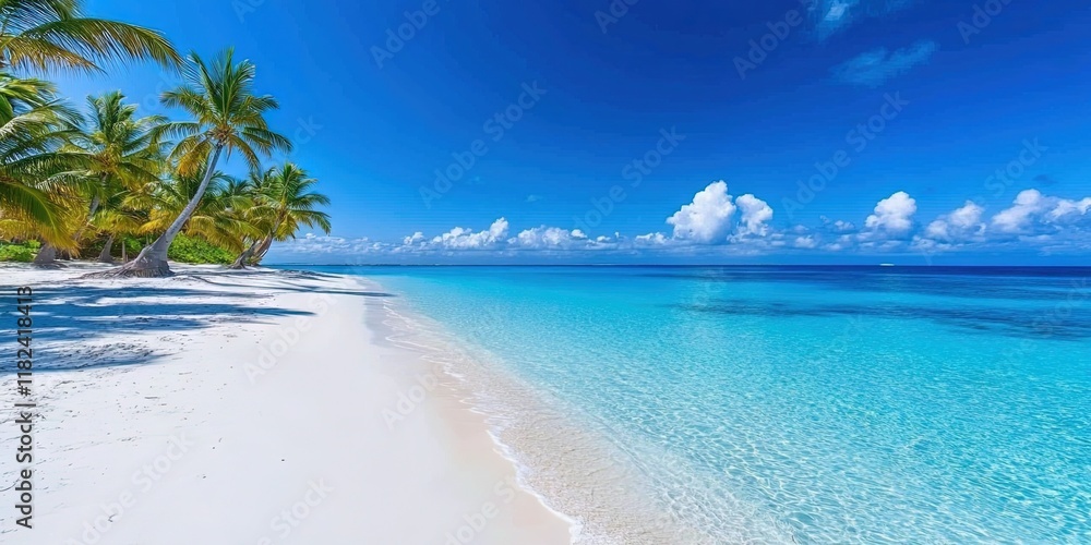 Naklejka premium american flag on beach