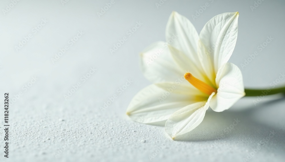 Soft focus white iris on a textured white surface, photography, soft focus Soft focus white iris on a textured white surface, photography, soft focus