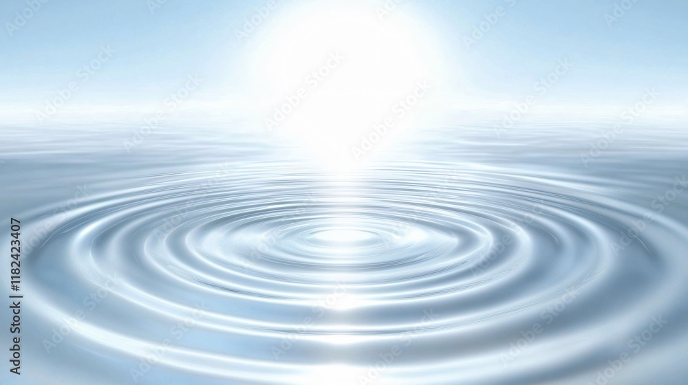 Serene Water Ripples Abstract Background, Peaceful Light Reflection Serene Water Ripples Abstract Background, Peaceful Light Reflection