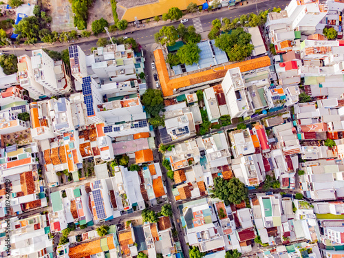 Wallpaper Mural The urban landscape.

Nha Trang is a resort city in Vietnam. It's a sunny day. Shooting from a drone.  Torontodigital.ca