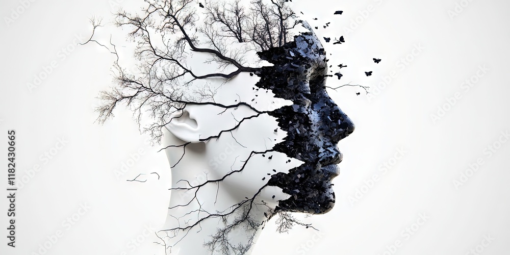 Fototapeta premium disassociative identity disorder