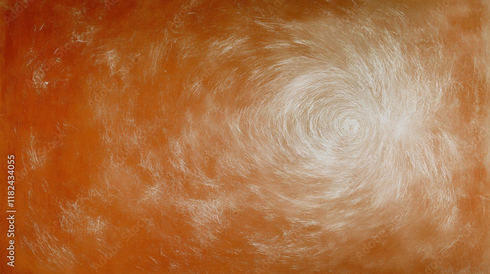 Fototapeta premium Abstract Orange and White Swirl Texture Background, AI Generated Art