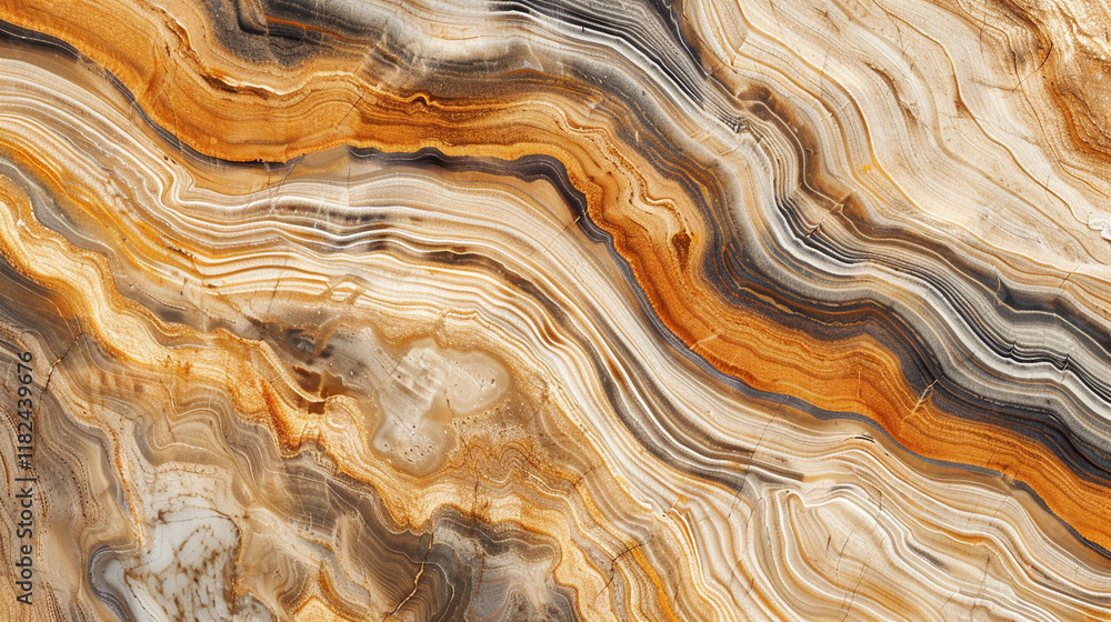 An abstract stone-like texture with layered earthy tones and organic striations An abstract stone-like texture with layered earthy tones and organic striations
