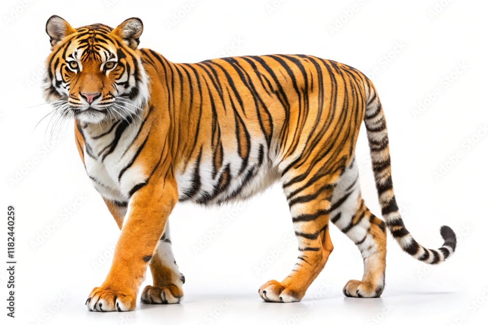 Obraz premium tiger isolated on white background