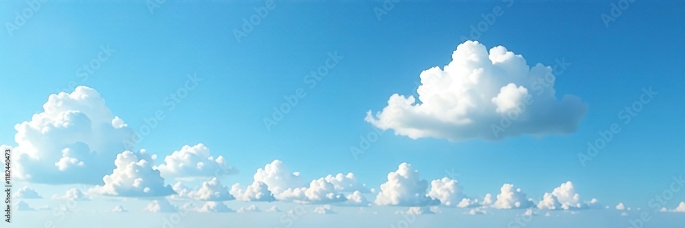 A lone cloud floats above a vast expanse of blue summer sky, serene landscape, summer weather, peaceful atmosphere A lone cloud floats above a vast expanse of blue summer sky, serene landscape, summer weather, peaceful atmosphere