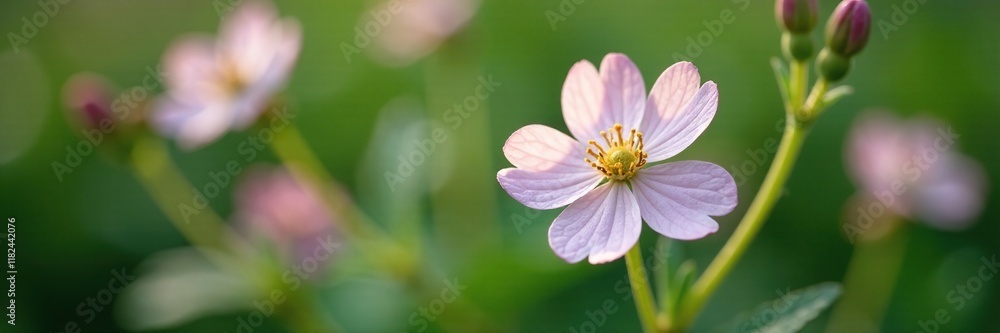 Delicate white petals with pinkish hue on Lamium maculatum Spotted Henbit flower, foliage, wildflower Delicate white petals with pinkish hue on Lamium maculatum Spotted Henbit flower, foliage, wildflower