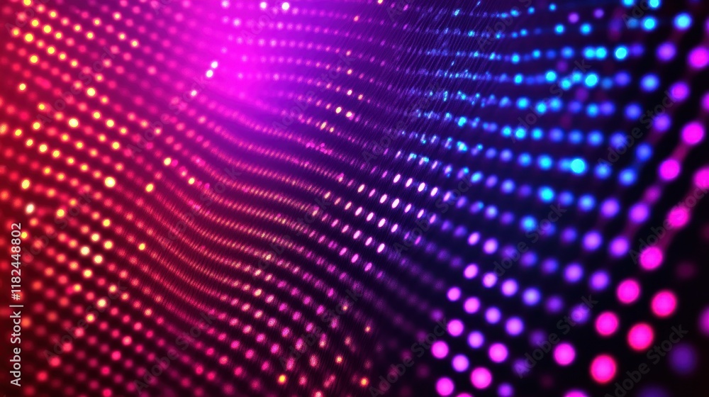 Abstract background with glowing dots and vibrant colors. Abstract background with glowing dots and vibrant colors.