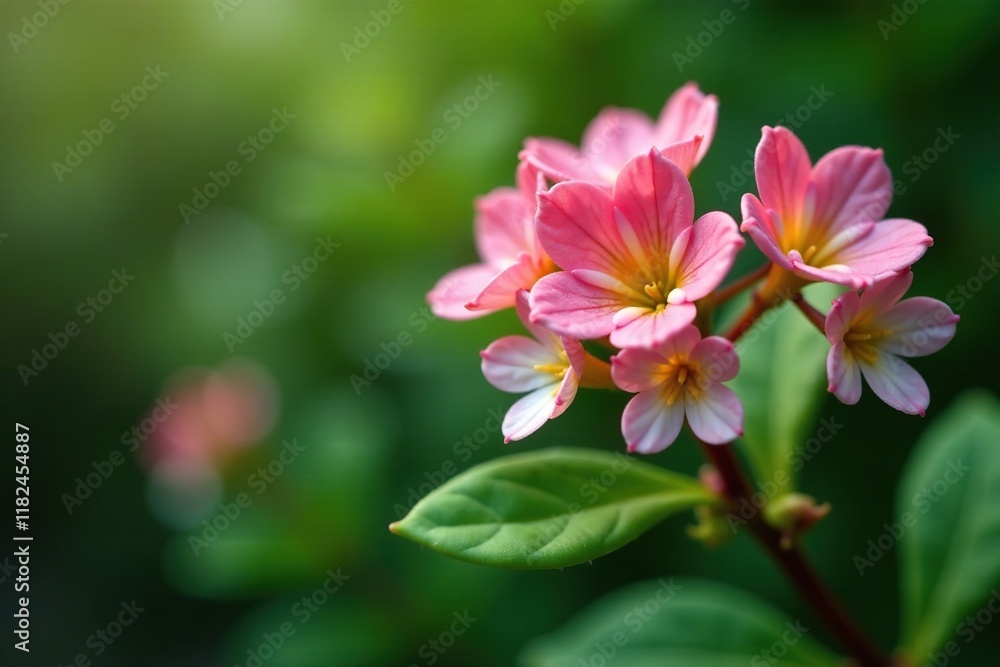 Kalanchoe plant with small white flowers and leafy green leaves, Crassulaceae, Botany, Succulent Kalanchoe plant with small white flowers and leafy green leaves, Crassulaceae, Botany, Succulent