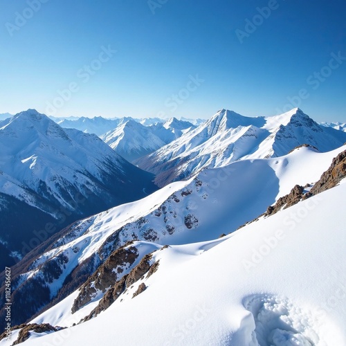 snow covered Kumaon Himalayan mountain range landscape, wilderness, himalayas, trishul photo