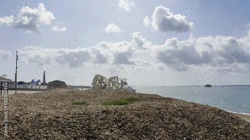 Hovercraft starts moving on sand
