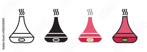 Diffuser icons vector set for UI designs