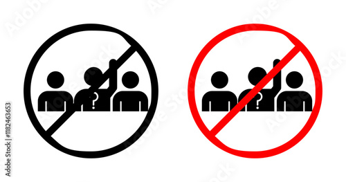 Please do not ask signs vector set for UI designs