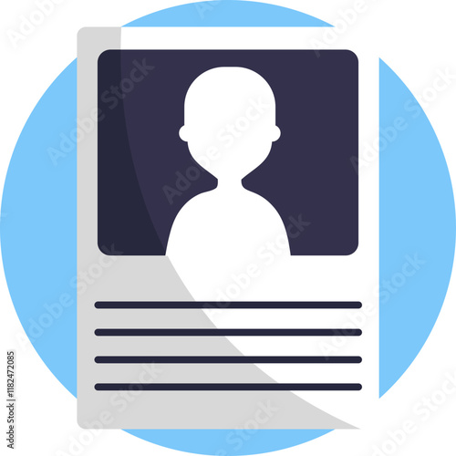 A bold, simple line drawing of a person's face: The illustration features minimalistic lines to form a silhouette of a face, with no intricate details, conveying a wanted poster style.