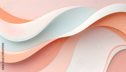 Abstract pastel wave background design.