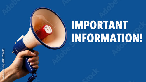 Wallpaper Mural IMPORTANT INFORMATION! text words inscription on the background of a megaphone Torontodigital.ca