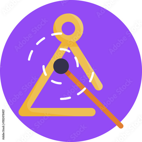 A minimalist triangle, angled upwards, representing the bold, dynamic rhythm of jazz.