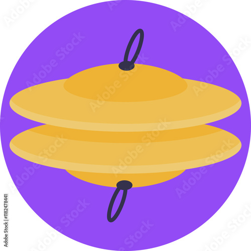 A pair of gleaming cymbals reflect the stage lights, suspended mid-air as they reverberate with sound.