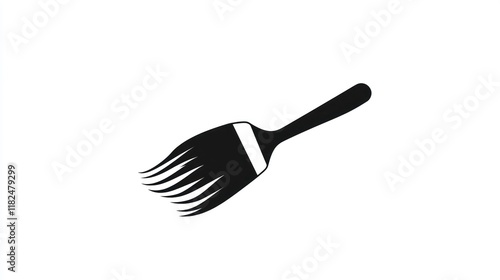 Paintbrush, white background, design element, simple icon, website photo