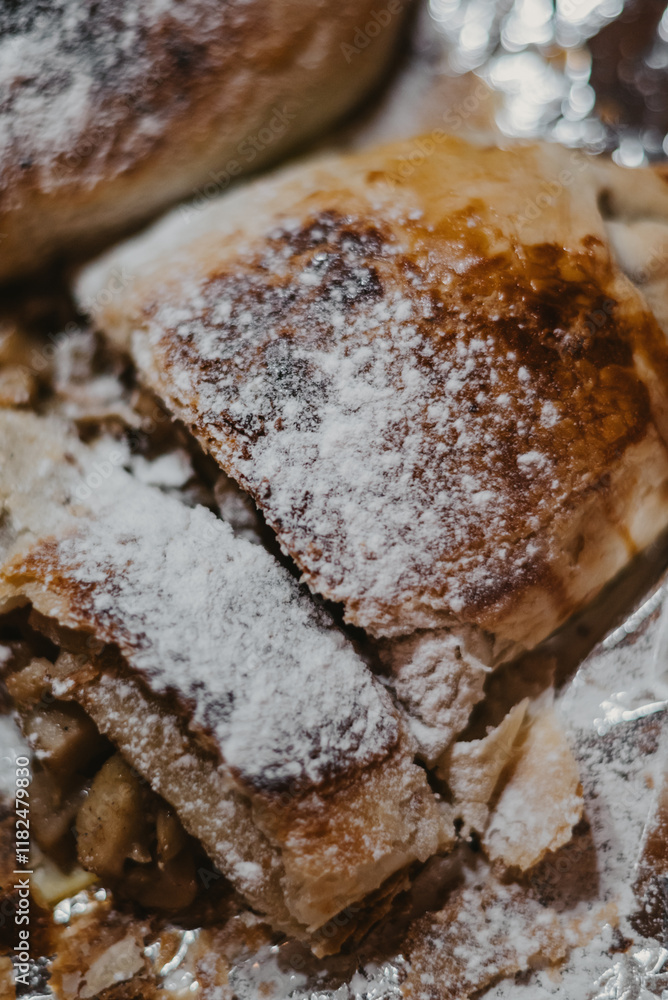 apple pie with powdered sugar apple pie with powdered sugar