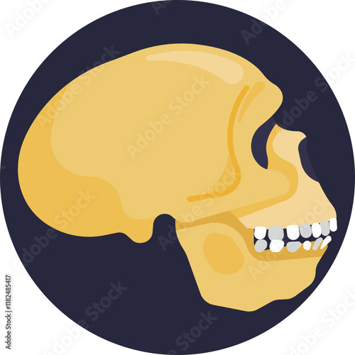 A symbol representing ancient life, often linked to prehistoric creatures and early human existence.
