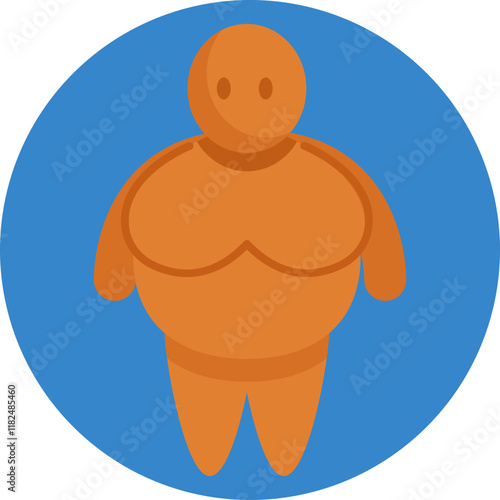 A stylized representation of prehistoric Venus figures, reflecting humanity's earliest creative expressions.