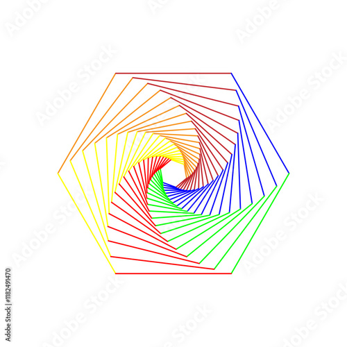 golden ration fibonacci pattern for logo icon background web graphic tattoo. vector illustration.