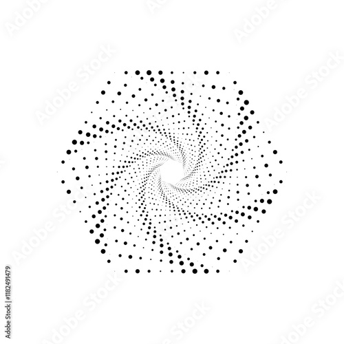 golden ration fibonacci pattern for logo icon background web graphic tattoo. vector illustration.