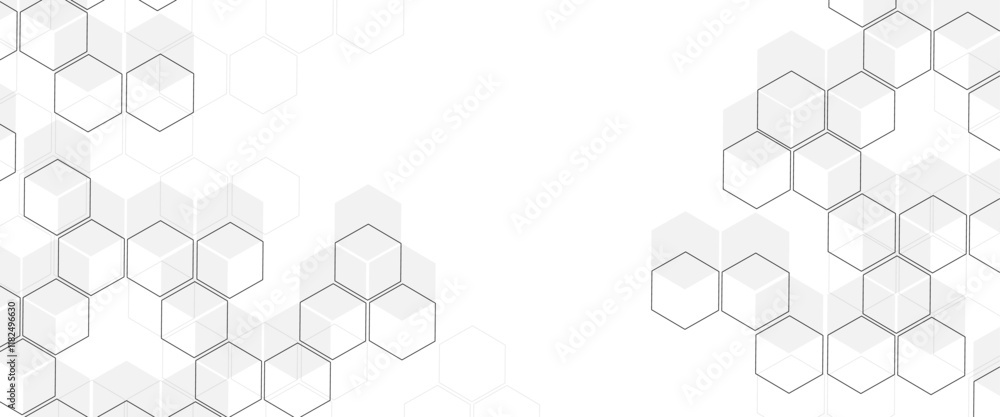 Vector hexagons pattern. Geometric abstract background with simple hexagonal elements. Medical, technology or science design Vector hexagons pattern. Geometric abstract background with simple hexagonal elements. Medical, technology or science design