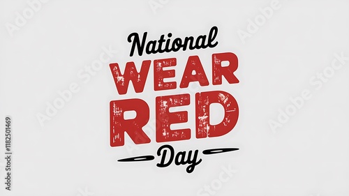 National Wear Red Day Graphic Design photo