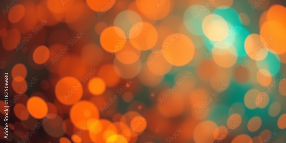 Fototapeta premium Bokeh light blurs background with white copy space, ideal for fresh and vibrant design projects. Defocused Lights Background with Lens Flare 