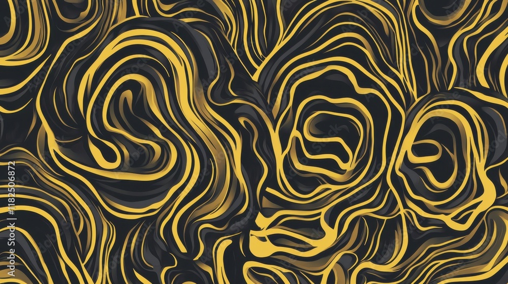 Stunning Abstract Gold and Black Pattern Design Stunning Abstract Gold and Black Pattern Design