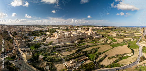 Obraz na płótnie Aerial footage in Malta during winter holidays. w salonie