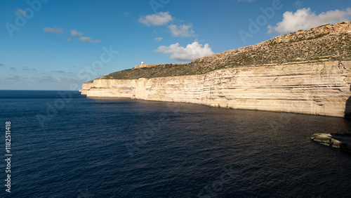 Obraz na płótnie Aerial footage in Malta during winter holidays. w salonie