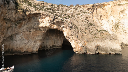 Obraz na płótnie Aerial footage in Malta during winter holidays. w salonie