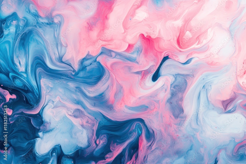 Obraz premium Vibrant swirls of blue and pink dancing together to create an artistic spectacle