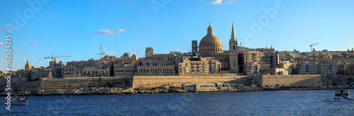 Obraz na płótnie Aerial panorama in Malta during winter holidays. w salonie