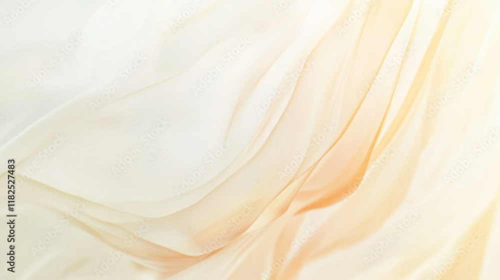 Obraz premium Elegant smooth flowing streaks in white and coral tones minimalist background high detail artistic design
