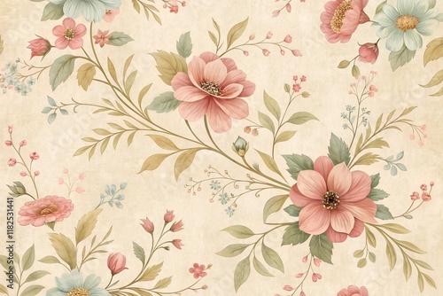 Wallpaper Mural Vintage wallpaper background. Torontodigital.ca