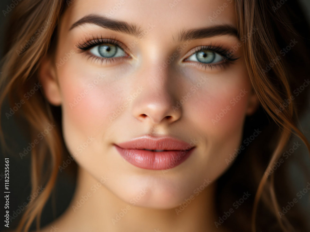 Glossy pink lips close-up, vibrant and alluring, showcasing flawless makeup and beauty. Glossy pink lips close-up, vibrant and alluring, showcasing flawless makeup and beauty.