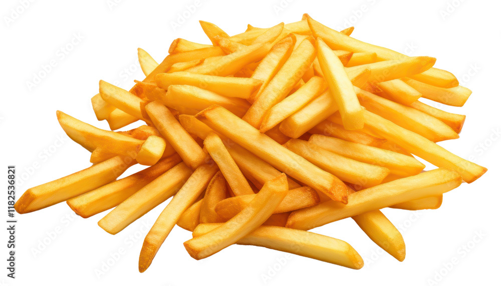 Fototapeta premium PNG Frenchfries food white background condiment.