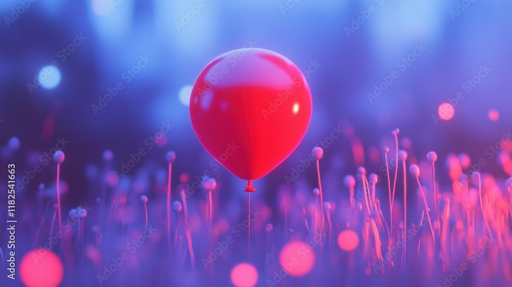 Vibrant red balloon ascending against a bright blue sky, symbolizing hope and freedom, capturing a moment of joyful release. Vibrant red balloon ascending against a bright blue sky, symbolizing hope and freedom, capturing a moment of joyful release.